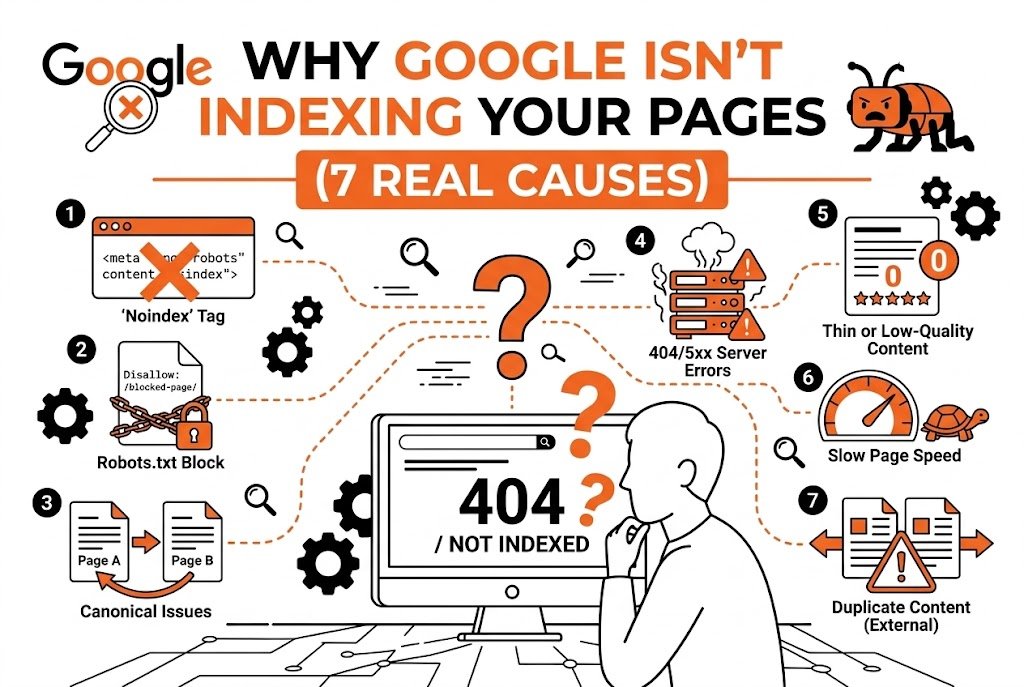 Why Google Isn't Indexing Your Pages (7 Real Causes)