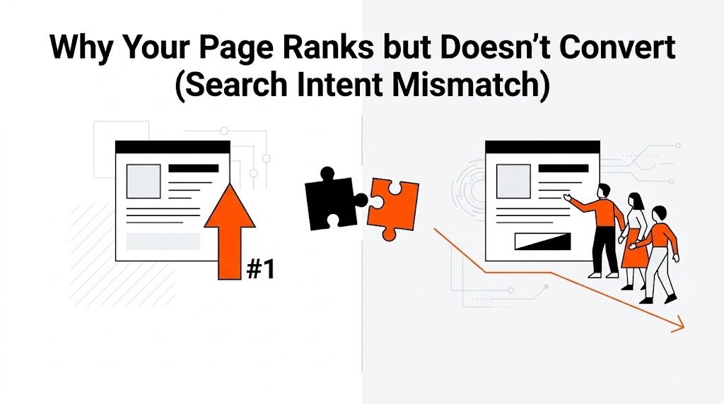 Why Your Page Ranks but Doesn't Convert (Search Intent Mismatch)